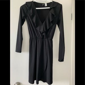 Long sleeve little black dress